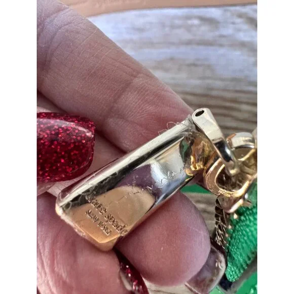 Kate Spade New York Green Leather Belt Bag Fanny Pack Waist Pack Zip Pouch - Picture 4 of 6